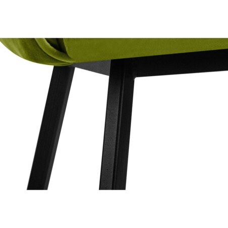 KONSIMO PYRUS welurowe krzesła 2 sztuki  zielone
