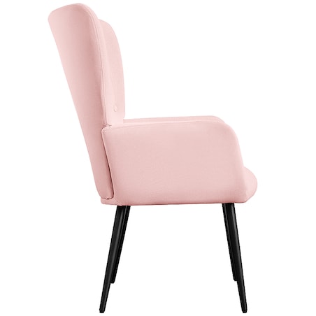 Fotel do salonu wypoczynkowy uszak różowy welurowy wygodny tapicerowany