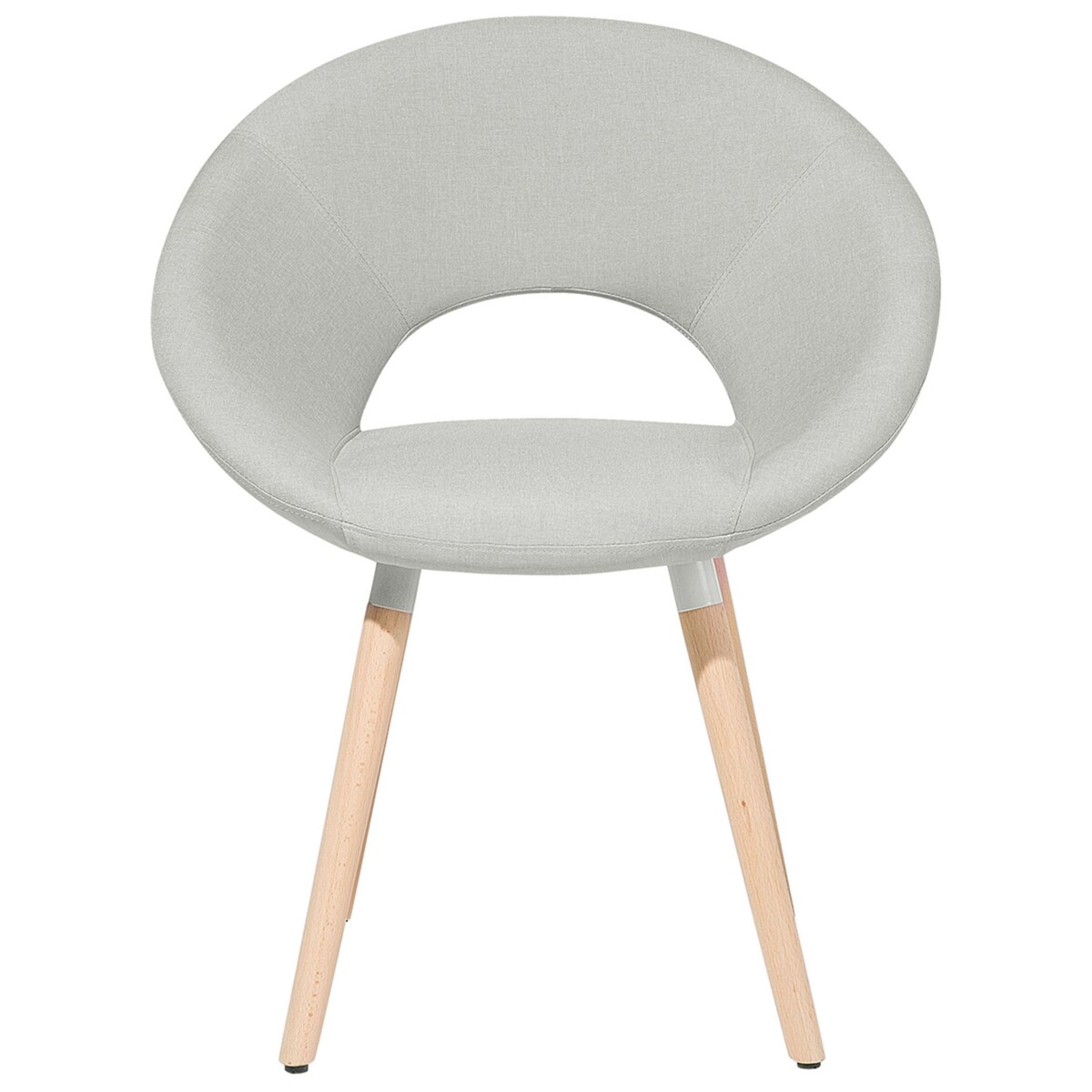 Zestaw 2 krzeseł do jadalni ROSLYN Jasnoszary