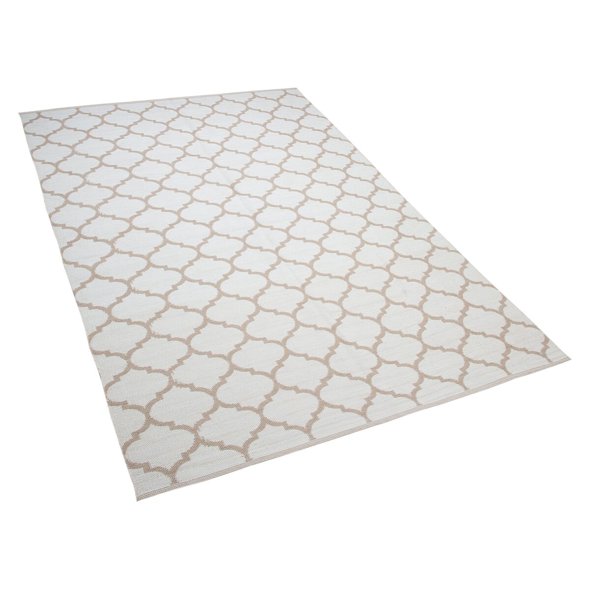 Dywan zewnętrzny dwustronny 140 x 200 cm beżowy AKSU