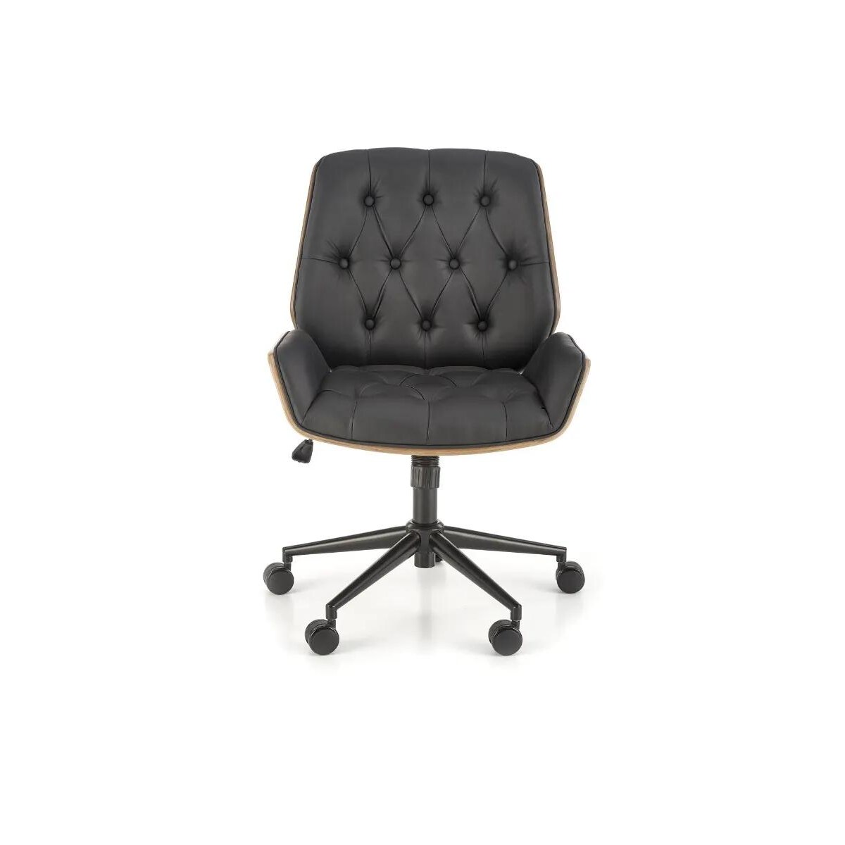 Fotel gabinetowy GAVIN orzech/czarny