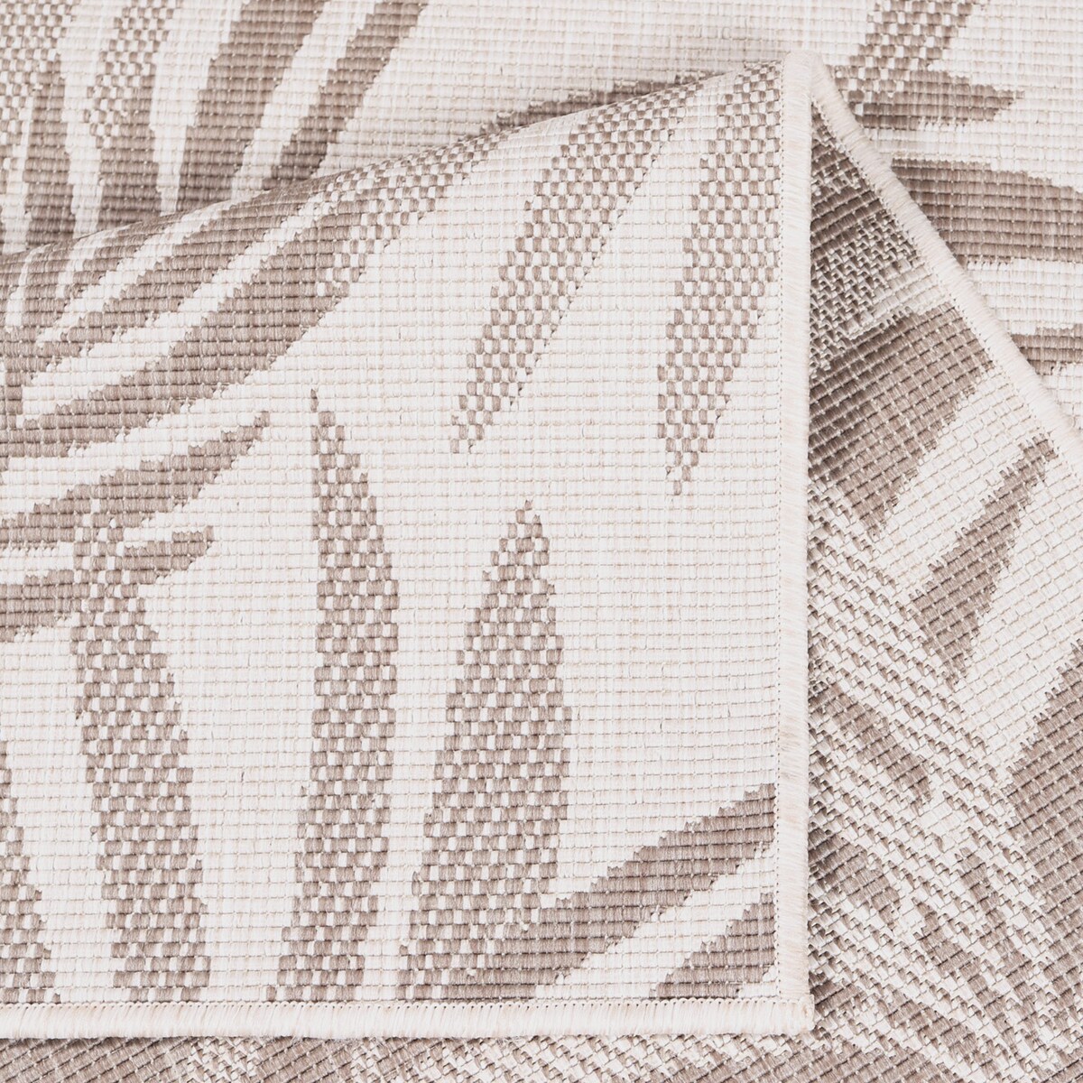 Funkcjonalny dywan na zewnątrz i do wnętrz, dwustronny DUO 57710 Krem 80x150