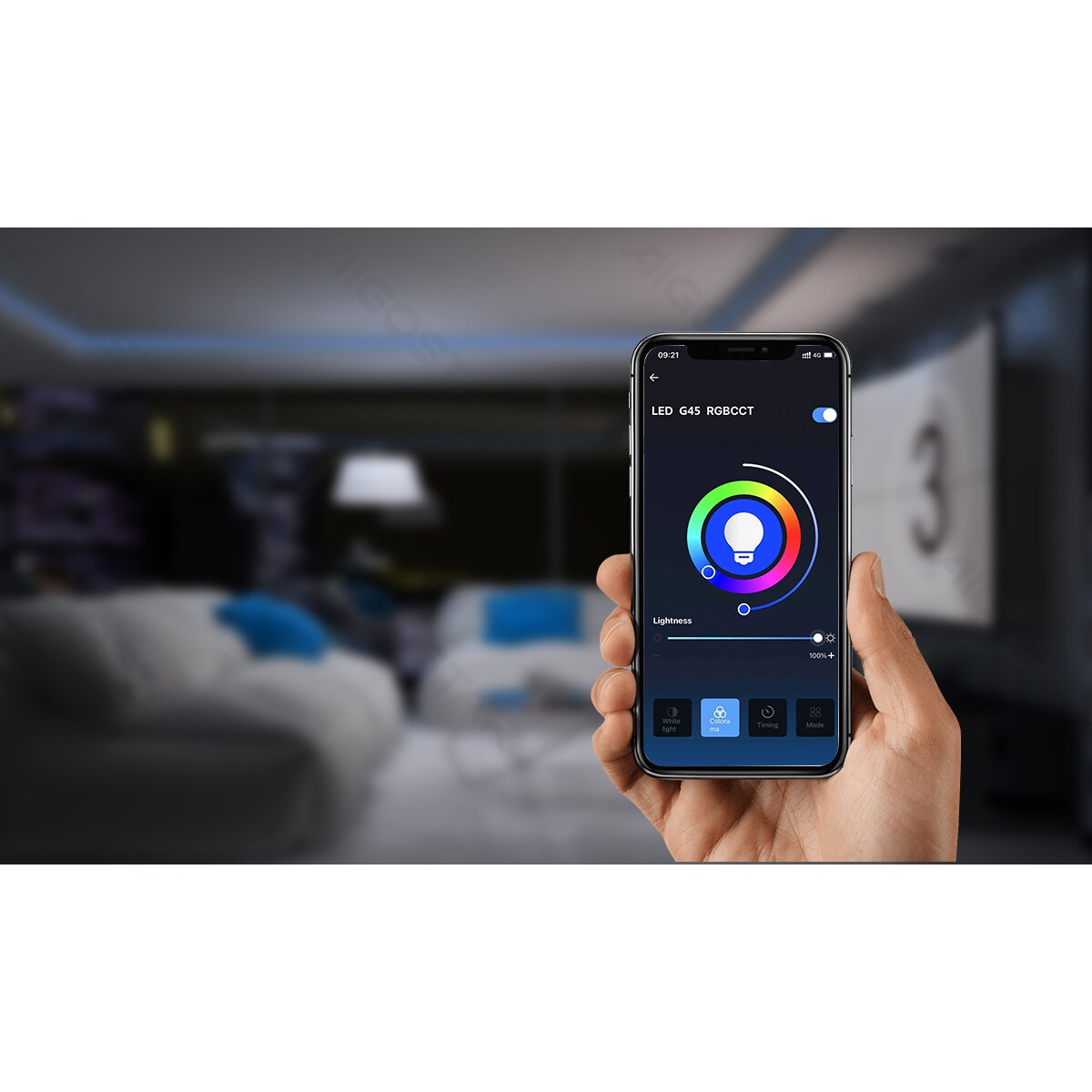 inteligentna żarówka led g45 e14 wi-fi 5w