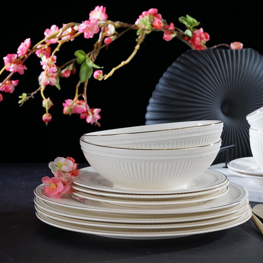 VILLA ITALIA Talerz płytki porcelanowy 27 cm EUNICE