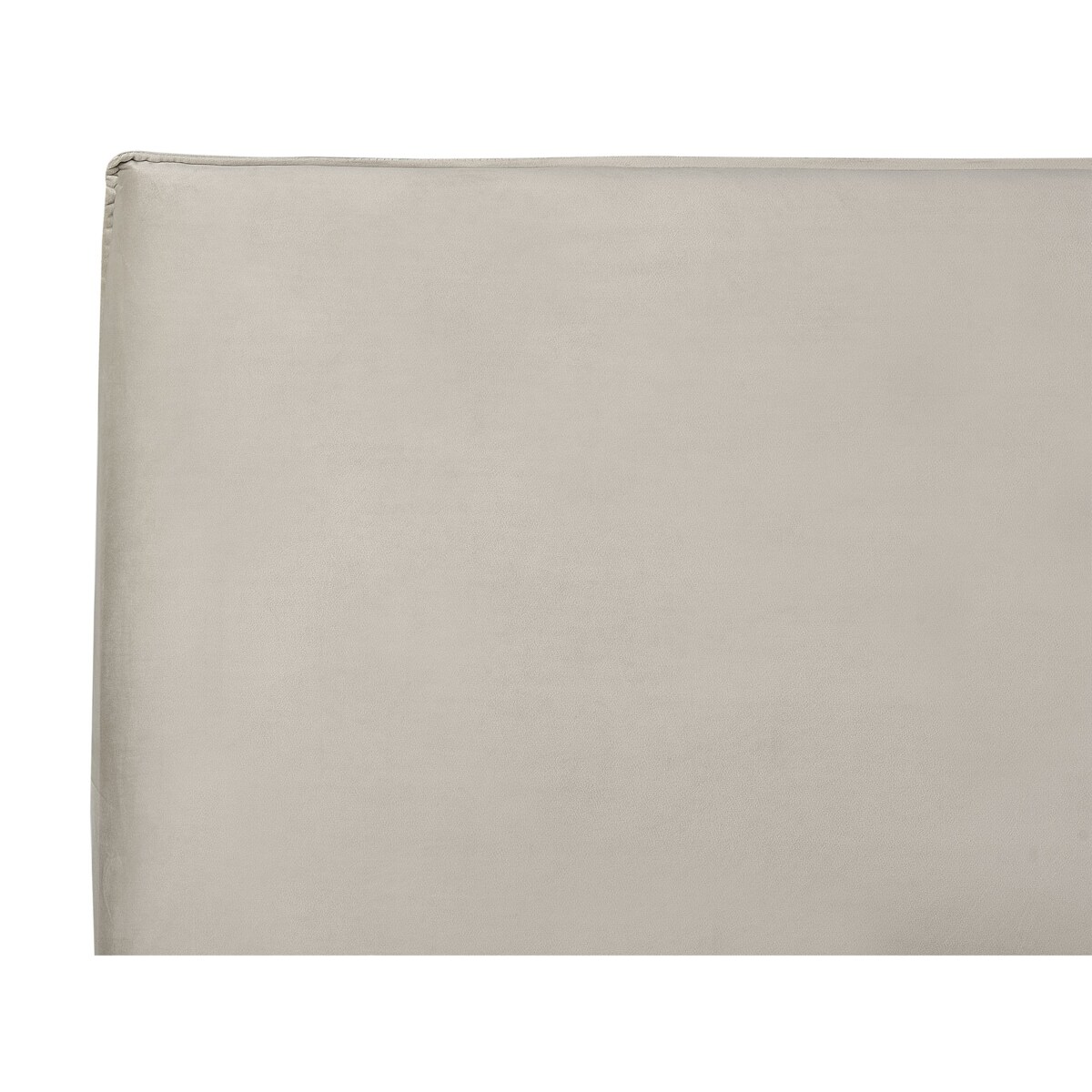 Łóżko z pojemnikiem Welur LAVAUR 180 x 200 cm Beżowoszary