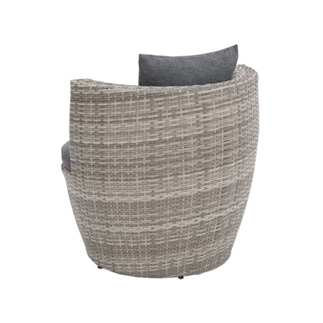 Zestaw mebli balkonowych z poduszkami CAPRI Technorattan Szary