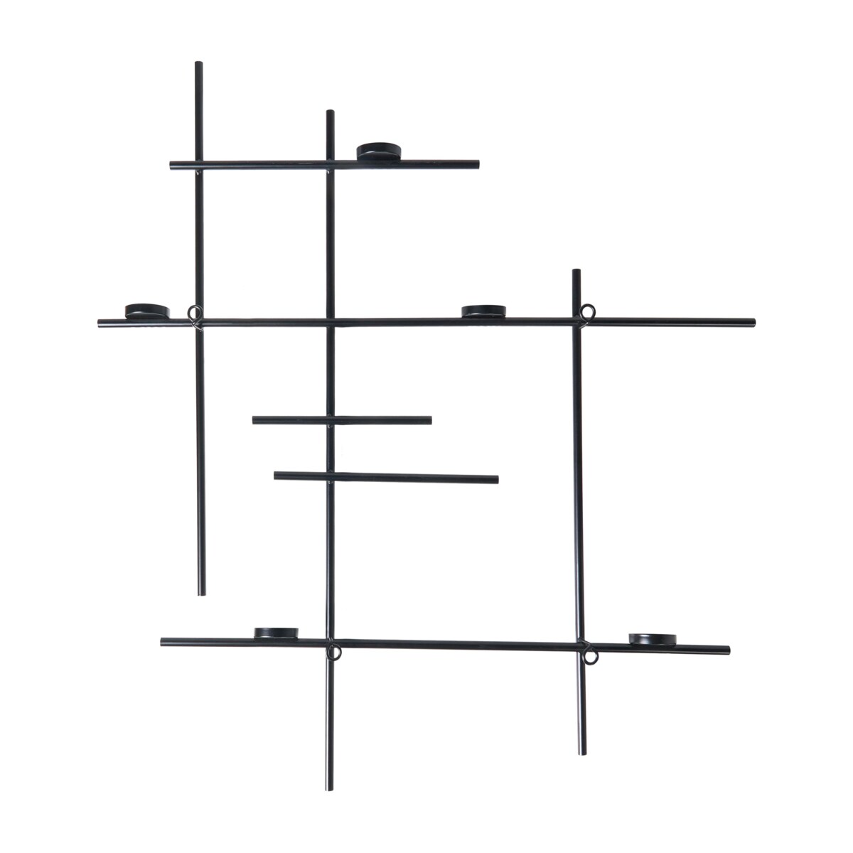 Świecznik wiszący PORTO 74 cm Czarny