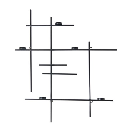 Świecznik wiszący PORTO 74 cm Czarny