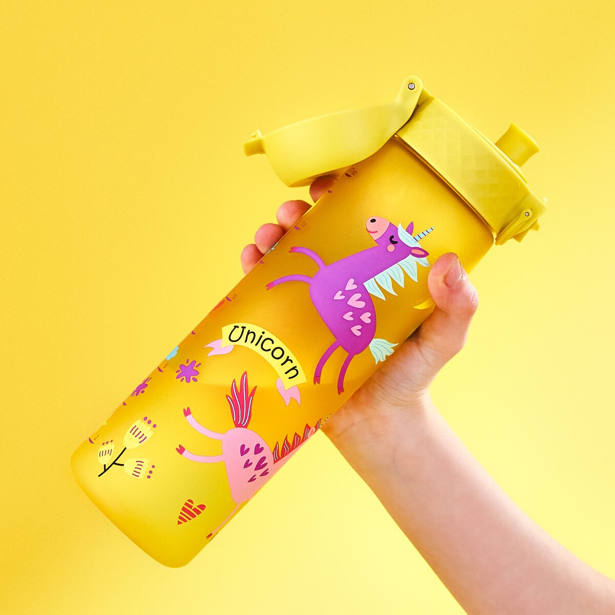 Butelka ION8 I8RF500PYUNIC Unicorns (Yellow)