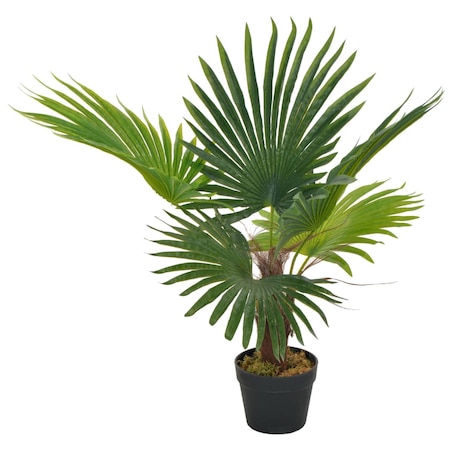 vidaXL Sztuczna palma z doniczką, zielony, 70 cm