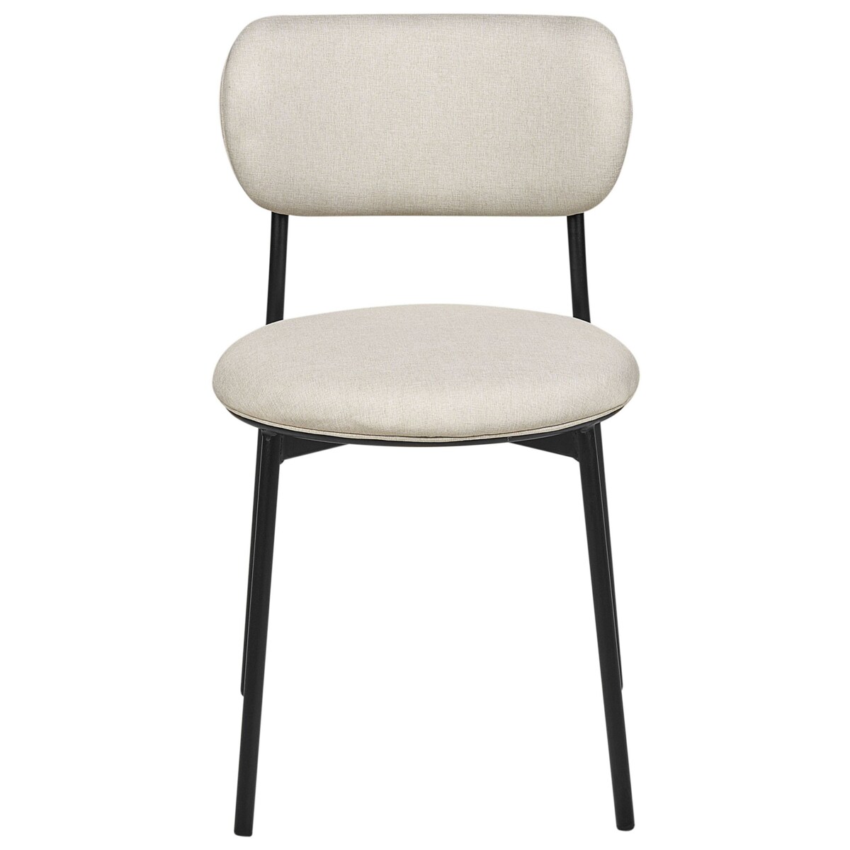 Zestaw 2 krzeseł do jadalni CASEY Jasnobeżowy