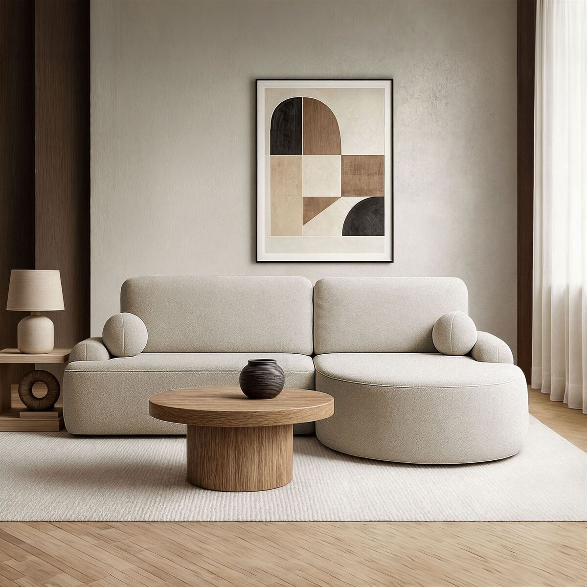 Zaokrąglony narożnik CLEO z funkcją spania, wersja prawa, Quelle 06