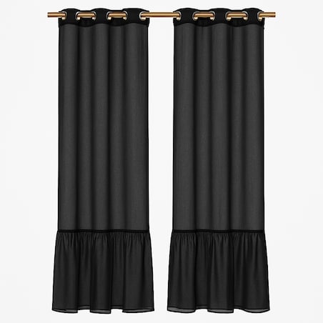 firana "pleat" z falbaną 140x250 cm