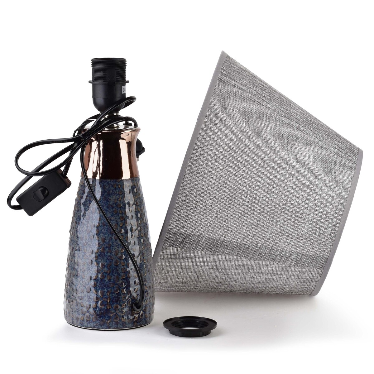 LETI GRAPHITE Lampa stołowa 10x10x46cm