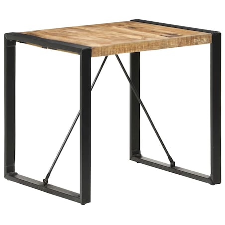 vidaXL Stół jadalniany, 80 x 80 x 75 cm, surowe drewno mango
