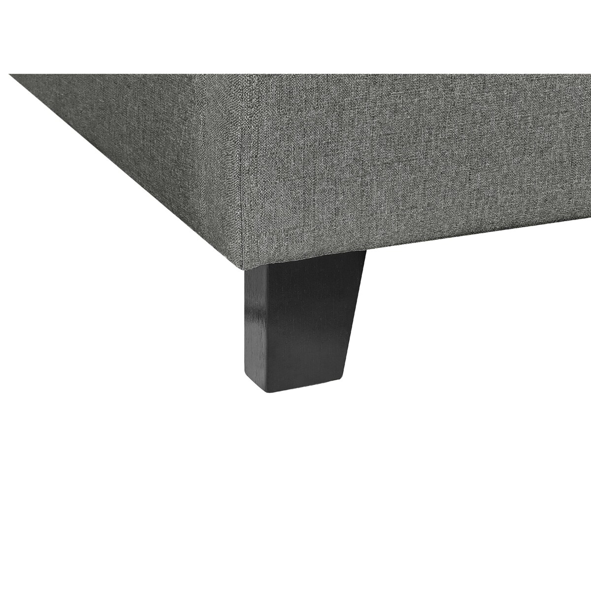 Łóżko tapicerowane bez zagłówka 90 x 200 cm szare ROANNE