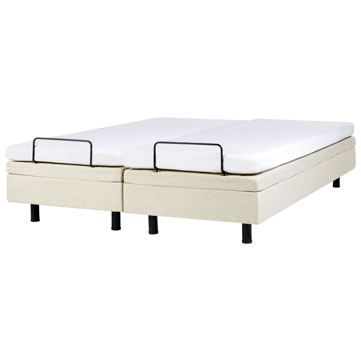 Łóżko regulowane bez zagłówka DUKE II 180 x 200 cm Beżowy