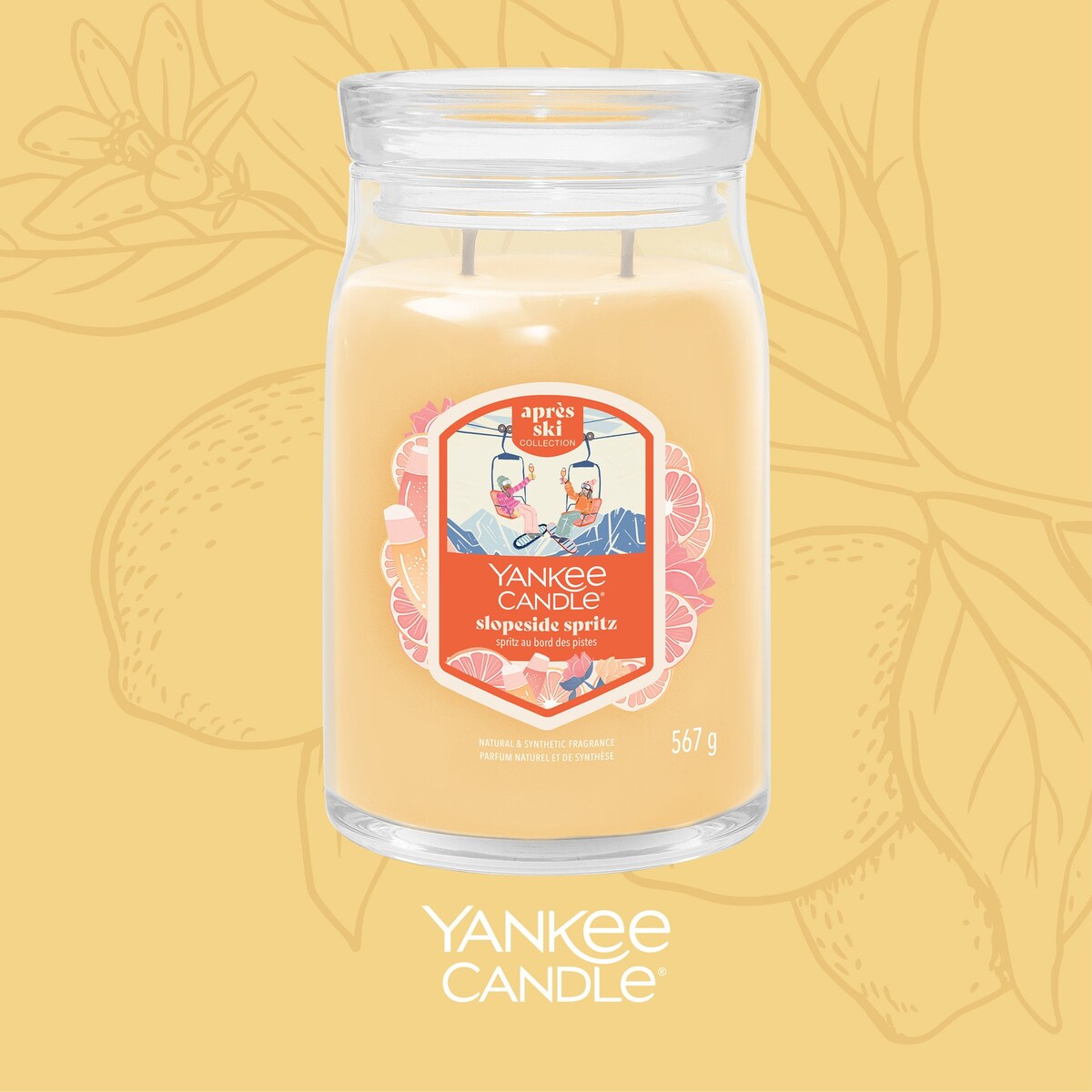 YC SIGNATURE – Świeca duża SLOPESIDE SPRITZ