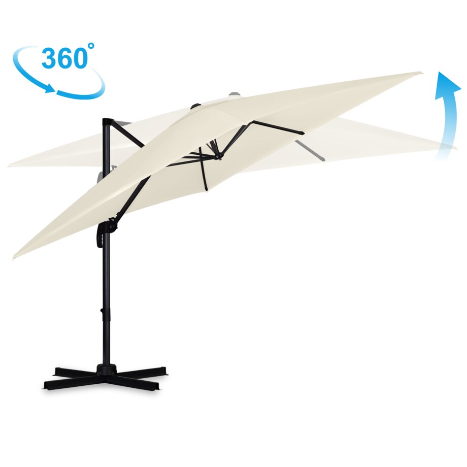 Parasol ogrodowy duży składany mocny pokrowiec 4,2m Plonos