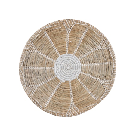 Zestaw 6 dekoracji ściennych z trawy morskiej naturalny PINTANO