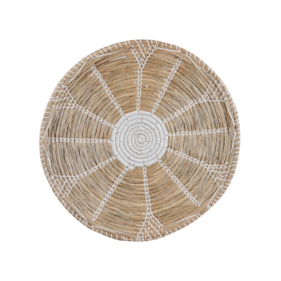 Zestaw 6 dekoracji ściennych z trawy morskiej naturalny PINTANO