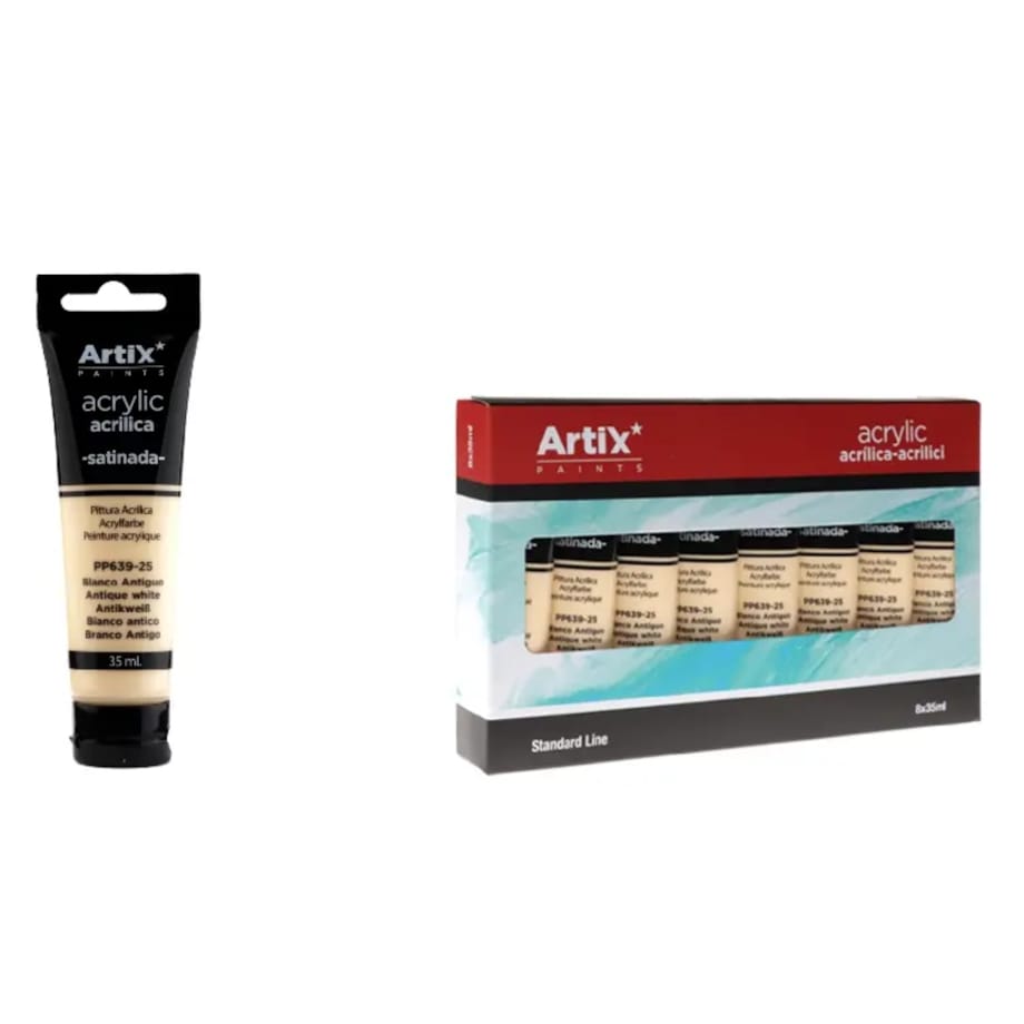 farba akrylowa antique white artix pp639-25, 35ml