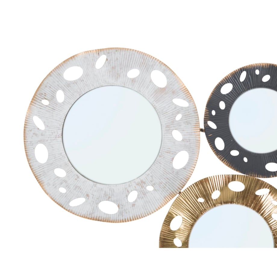 Dekoracja ścienna Gloty - B, kolor wielokolorowy, żelazo i płyta MDF, 104 x 45,5 cm, do salonu i przedpokoju, Mauro Ferretti