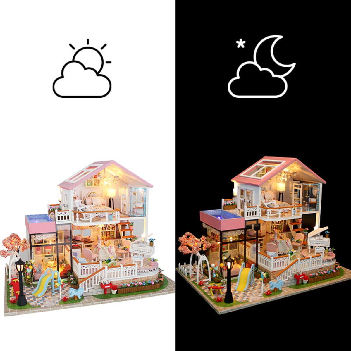 Miniaturowy domek - Lukrowy poranek
