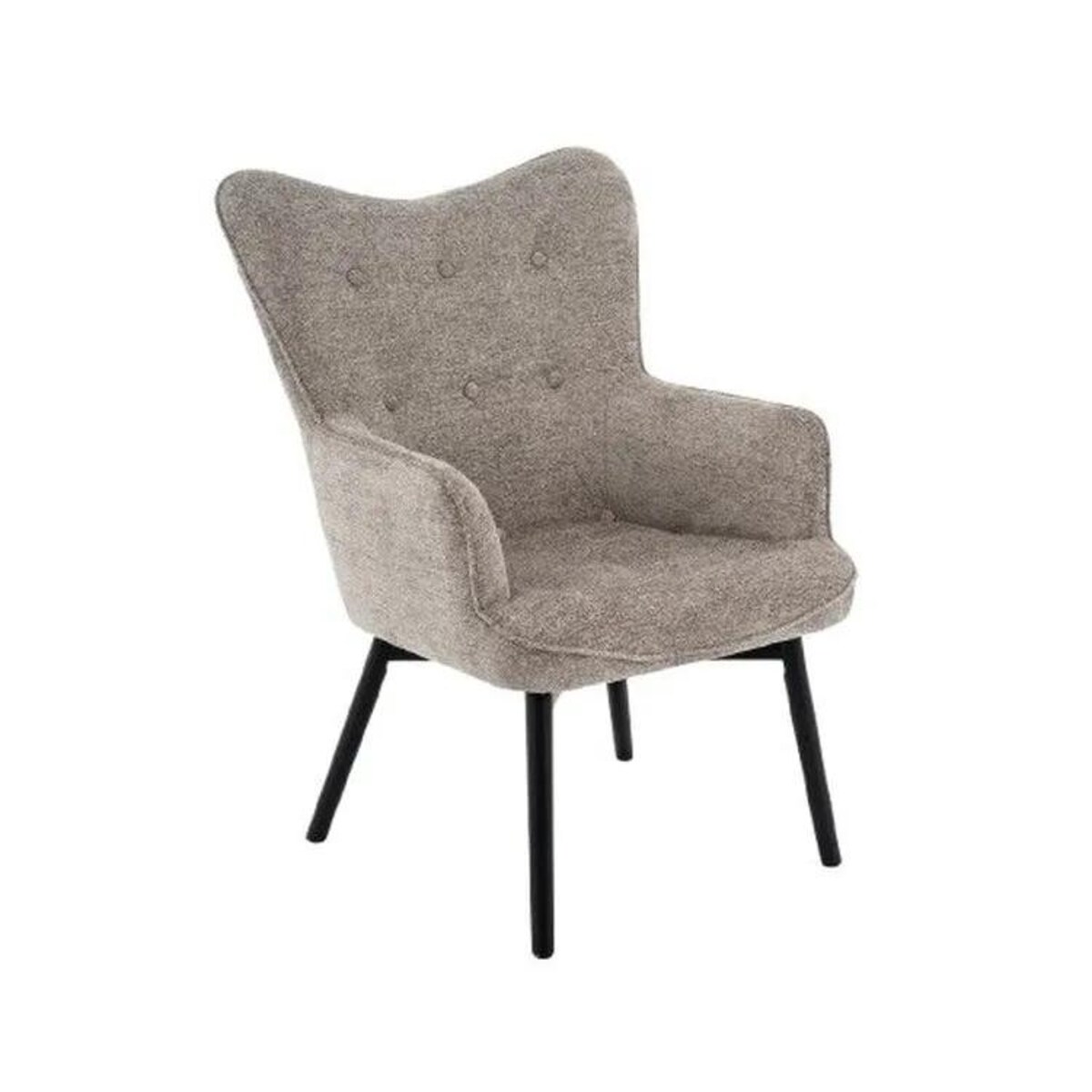 Fotel do salonu CARMEN RAVEN jasnoszary