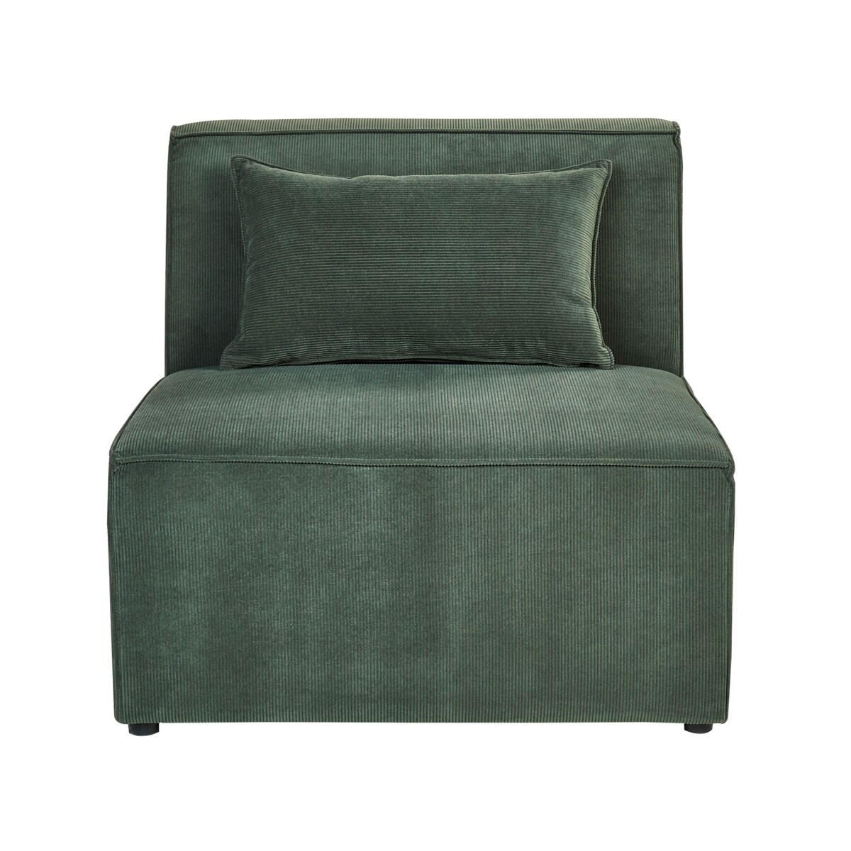 Szezlong LEMVIG Sztruks Ciemnozielony