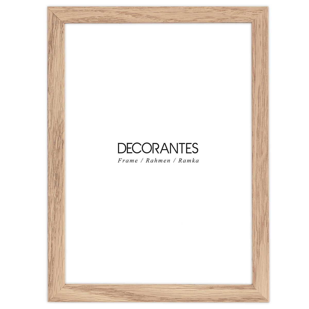 Ramka na zdjęcia 15x21 cm ramka drewniana dębowa naturalna foto ramka z litego drewna dębowego prostokątna OAK FRAMAI