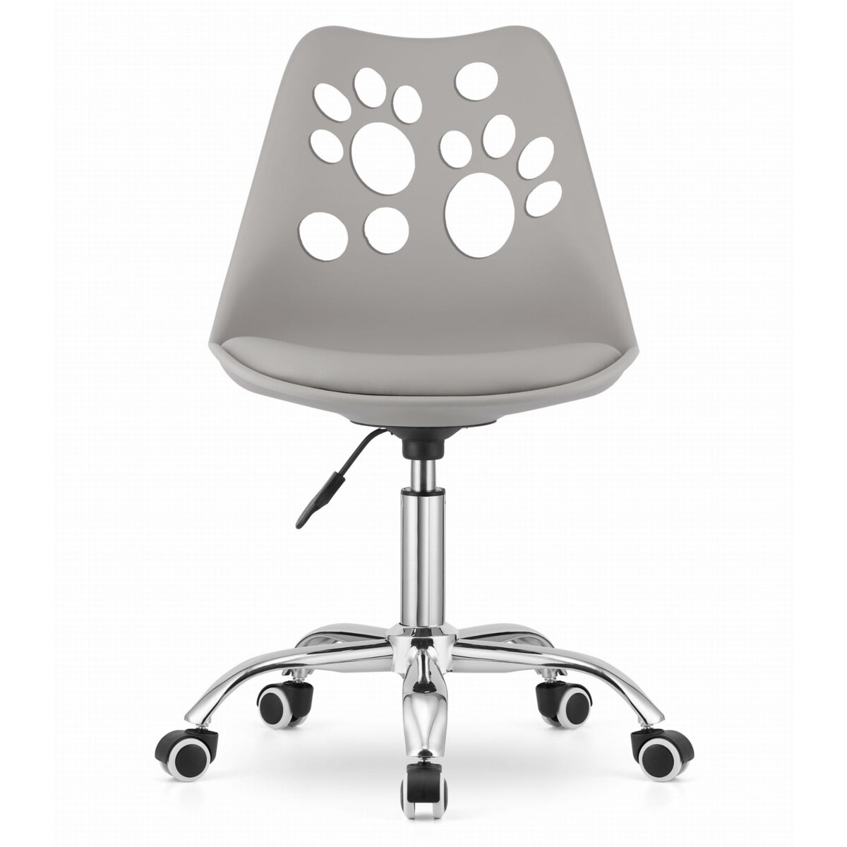 Krzesło Do Jadalni Kuchni Salonu Obrotowe Print - Szare