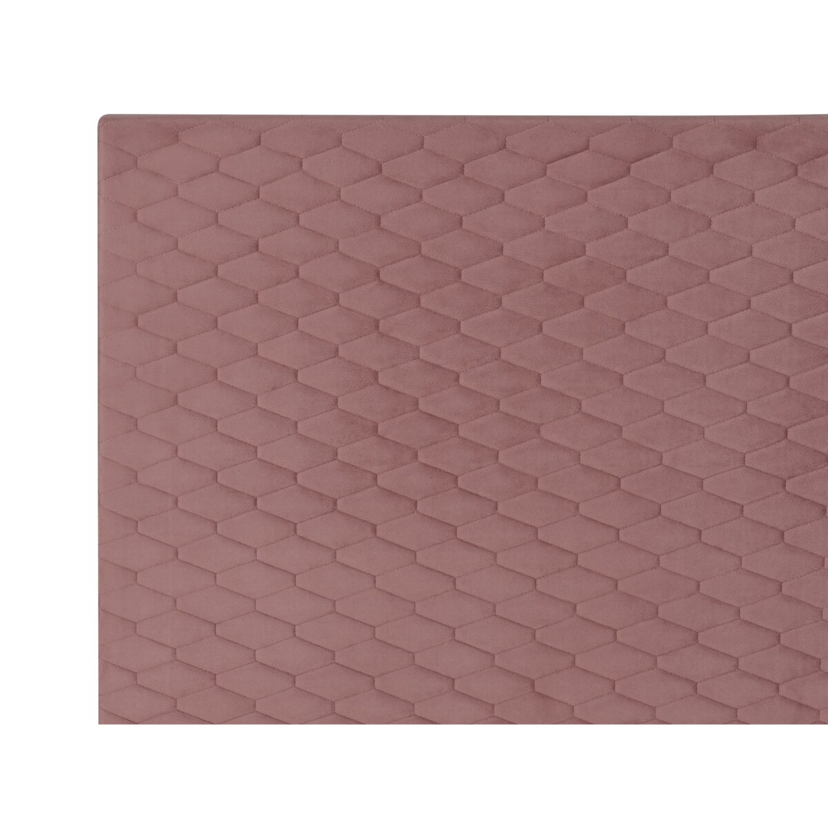 Łóżko welurowe 140 x 200 cm różowe BAYONNE