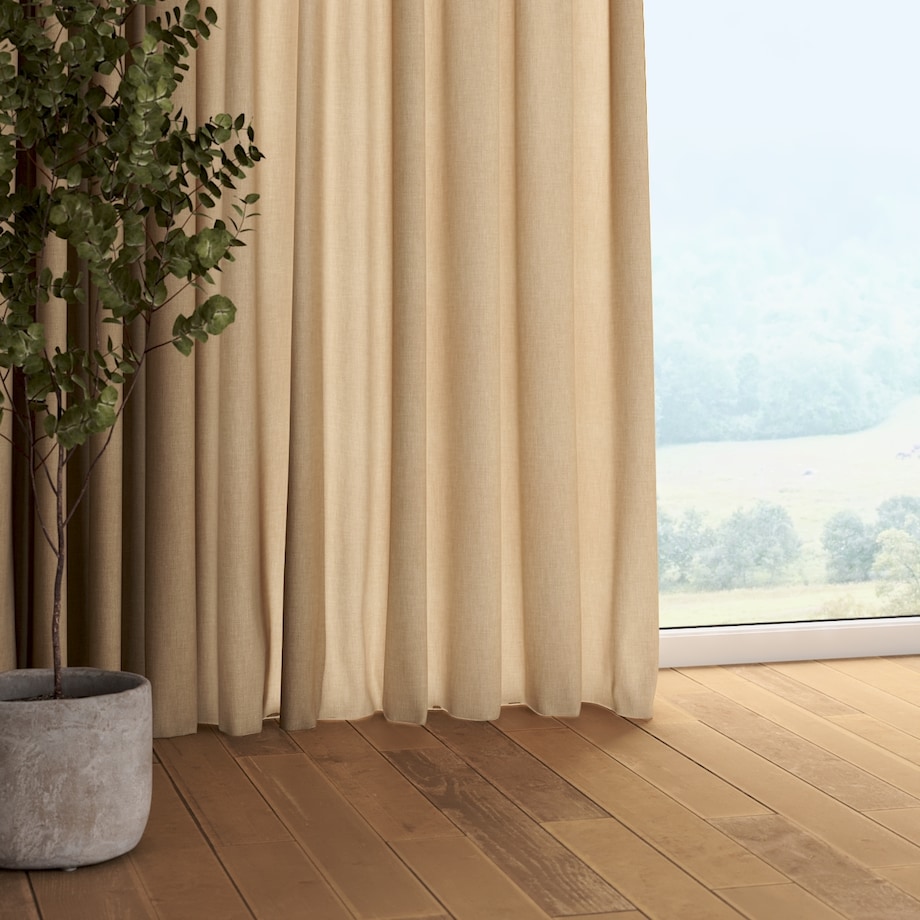 Zasłona na taśmie marszczącej 1 szt. 130x245 beżowy