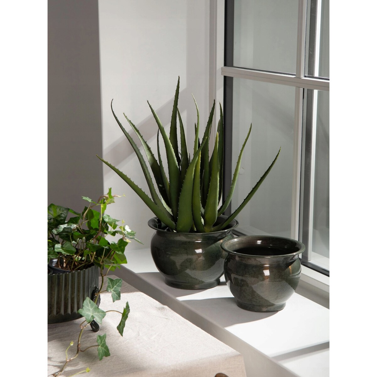 DONICZKA NA BALKON TARAS BONSAI KWIATY PARAPET ZIELONA LOFT 21cm ZESTAW