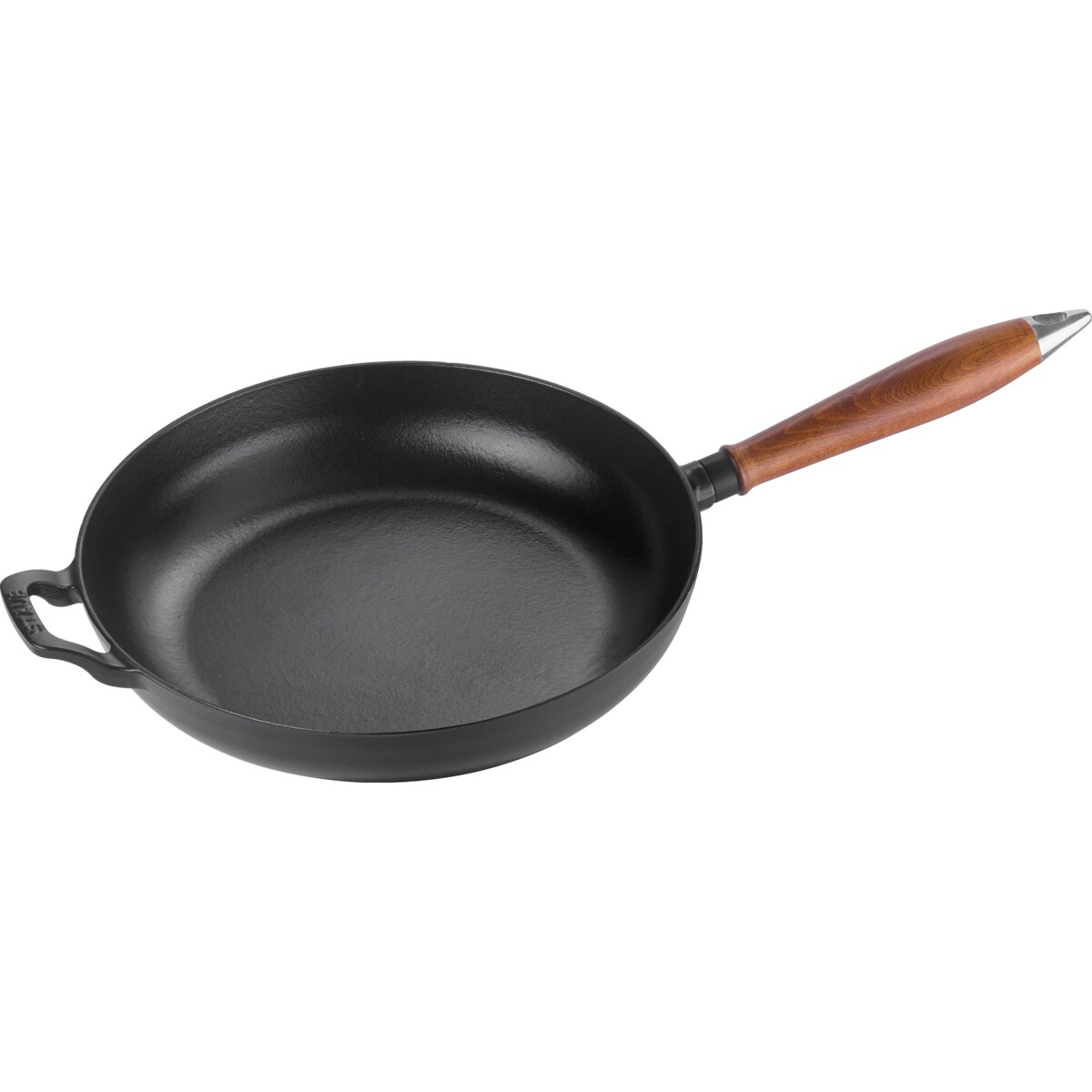 Patelnia żeliwna z drewnianym uchwytem Staub - 28 cm
