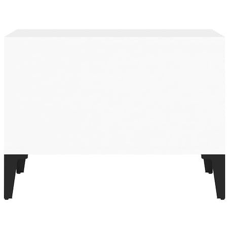vidaXL Stolik kawowy, biały o wysokim połysku, 60x50x36,5 cm