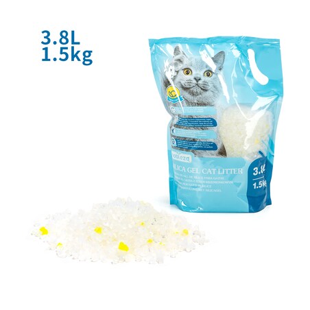 żwirek dla kota silikonowy o zapachu cytrynowym 1.5 kg 3.8l