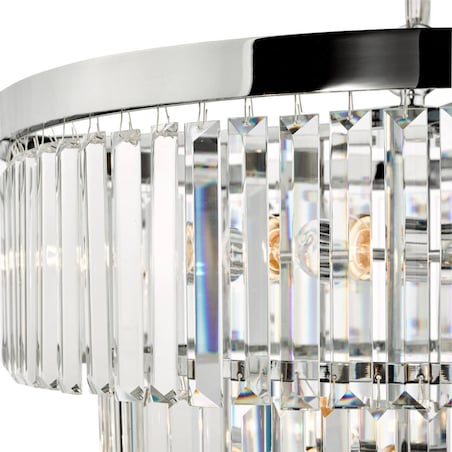 Pałacowa lampa wisząca Angel ANG0808 Dar Lighting kryształ chrom przezroczysta