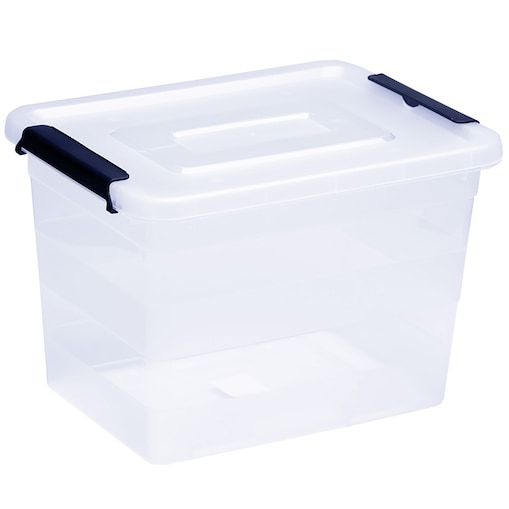 Pojemnik Plastikowy Pudełko 20 L Do Przechowywania Transparentne