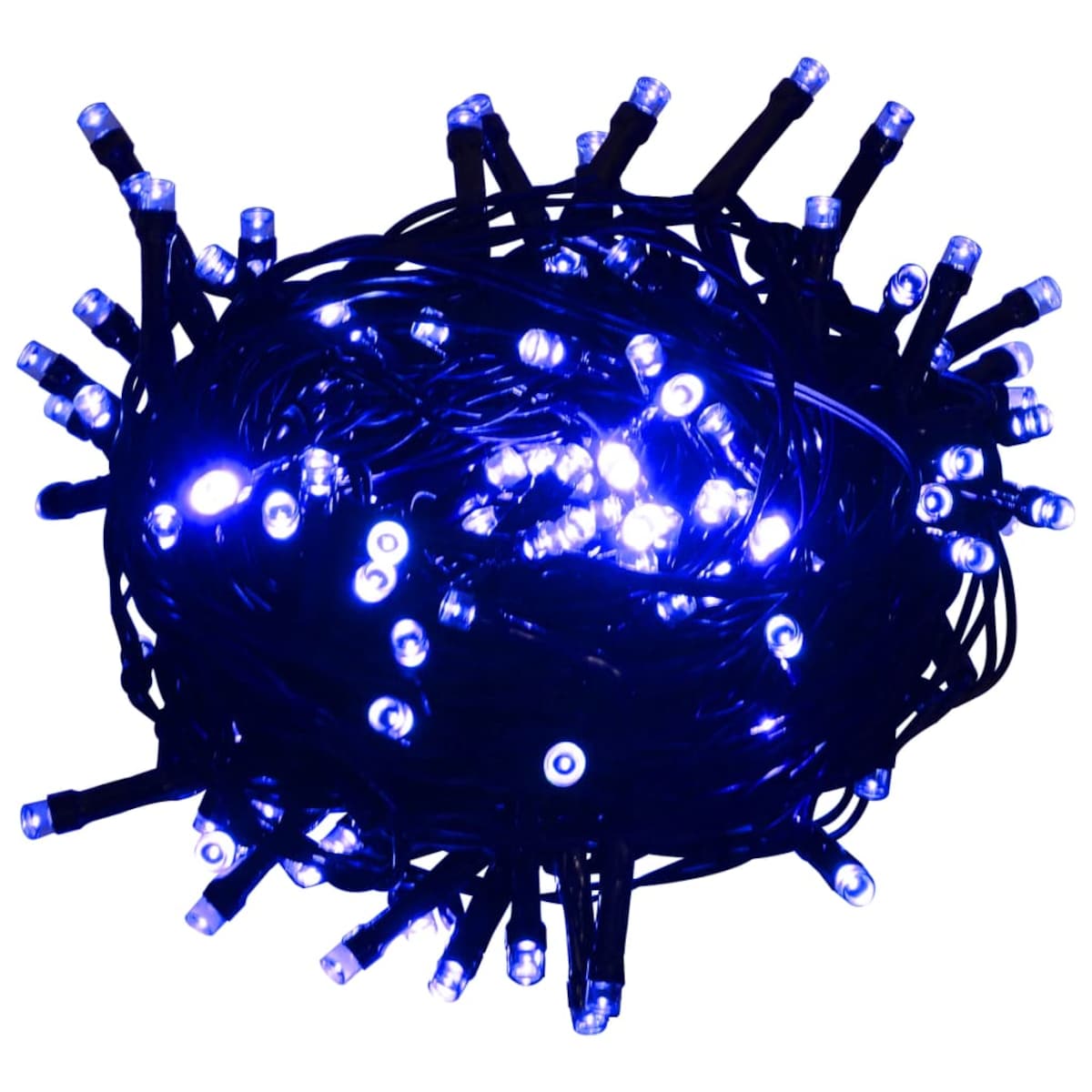 vidaXL Sznur z 400 niebieskimi lampkami LED, 40 m, 8 efektów