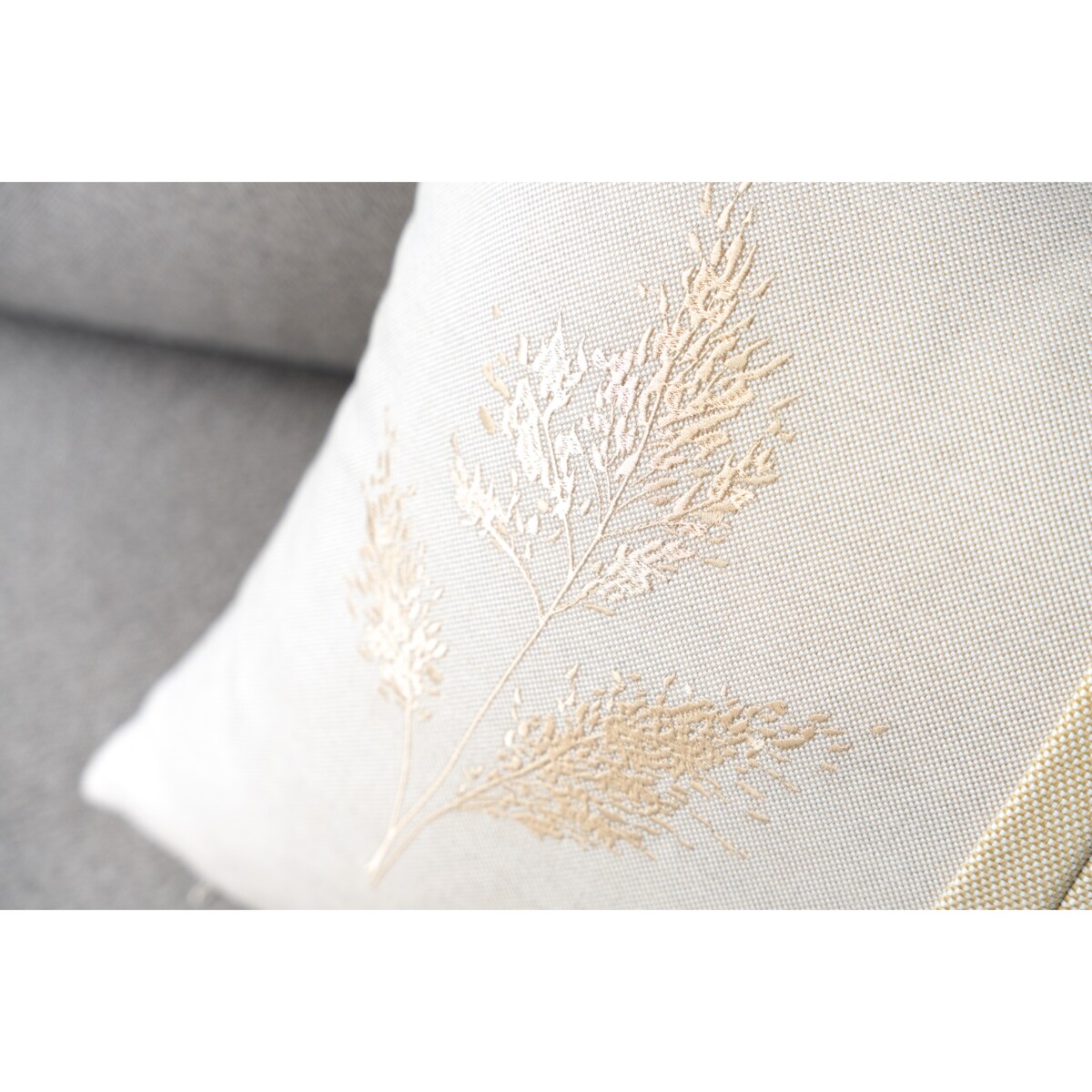 Poduszka dekoracyjna Miskant Beż 45 x 45 cm