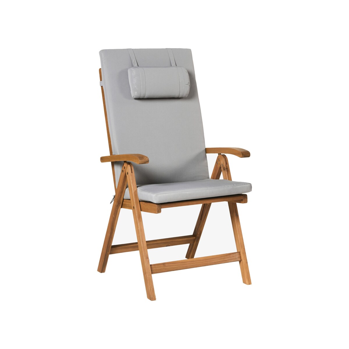 Zestaw ogrodowy dla 6 osób JAVA PREMIUM Drewno akacjowe Jasnoszary