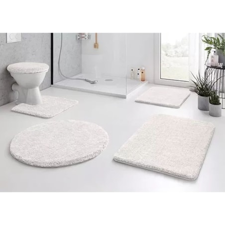 Kleine Wolke Relax Dywanik łazienkowy polarny biały 50x 80 cm