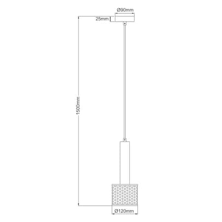 Lampa wisząca Light Prestige Amo czarny 1 x E27 1 szt.