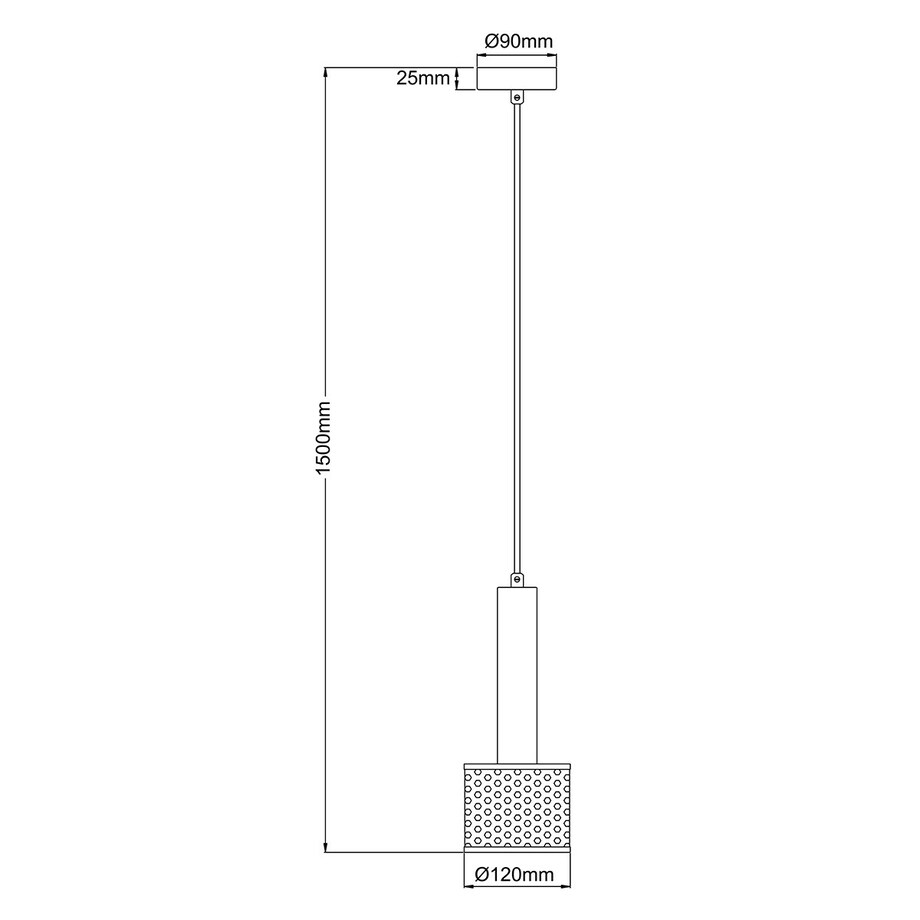 Lampa wisząca Light Prestige Amo czarny 1 x E27 1 szt.