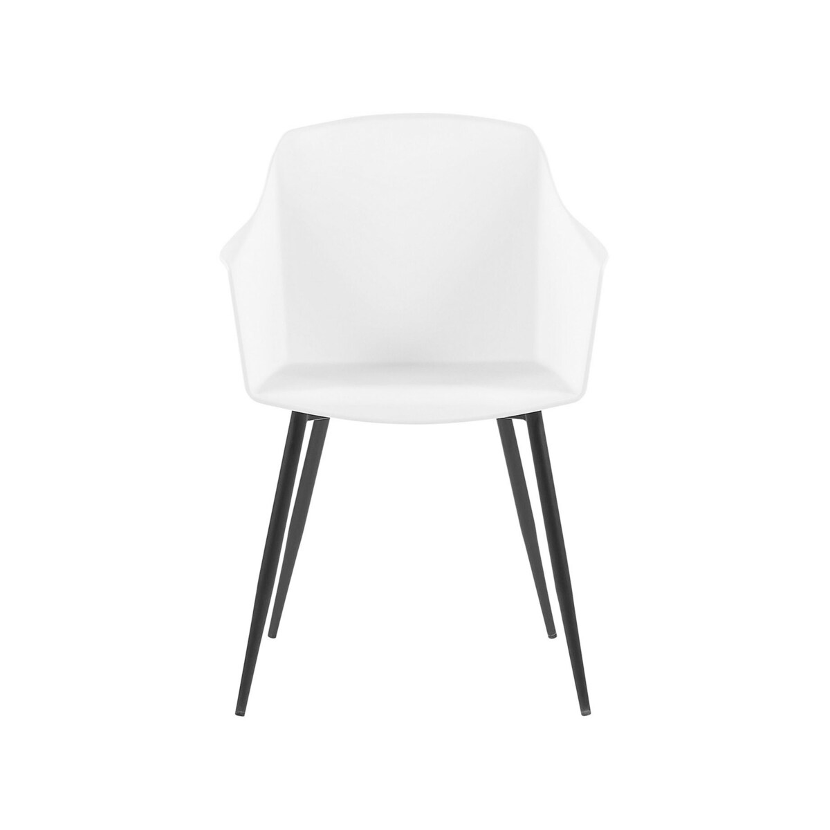 Zestaw 2 krzeseł do jadalni biały FONDA