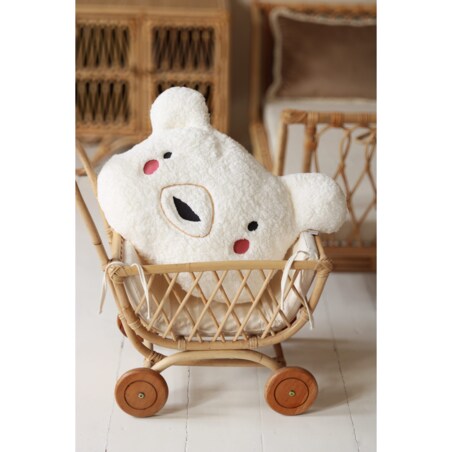 Poduszka dekoracyjna miś ecru