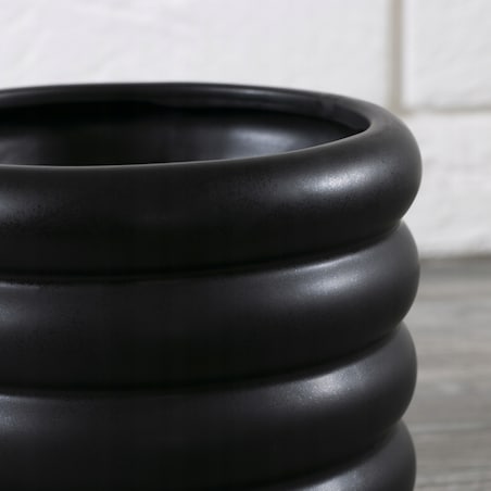 DONICA BUBBLES czarny mat ceramiczna śr. 17cm