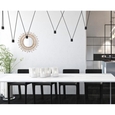 Lustro dekoracyjne z wikliny SOLEIL, Ø 50 cm